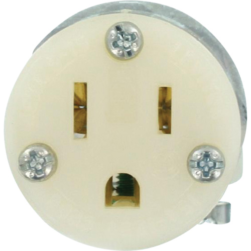 Hospital Grade Extension Plug Connector, 5-15R, Nylon Pryde Industrial Inc.