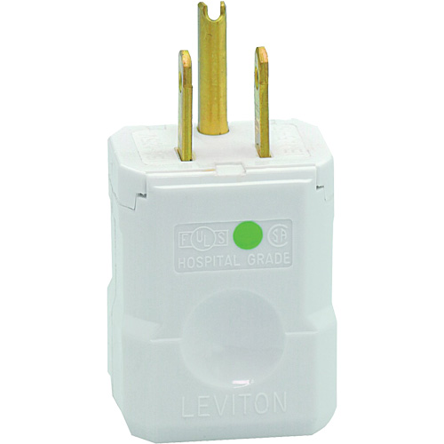 Hospital Grade Extension Plug, Nylon, 15 A, 125 V Pryde Industrial Inc.