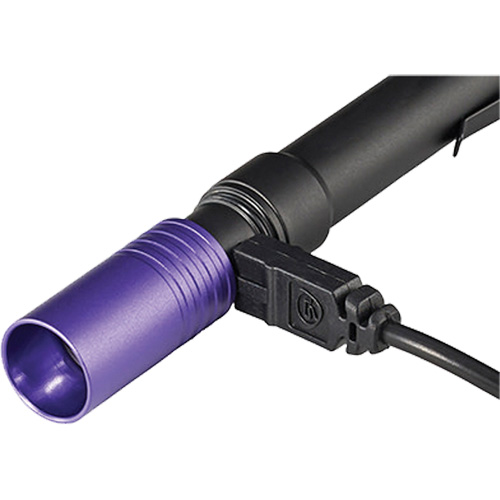 Lampe stylo UV avec port de recharge micro USB Stylus Pro, DEL, Corps en Aluminium, piles Rechargeable, Compris Pryde Industrial Inc.