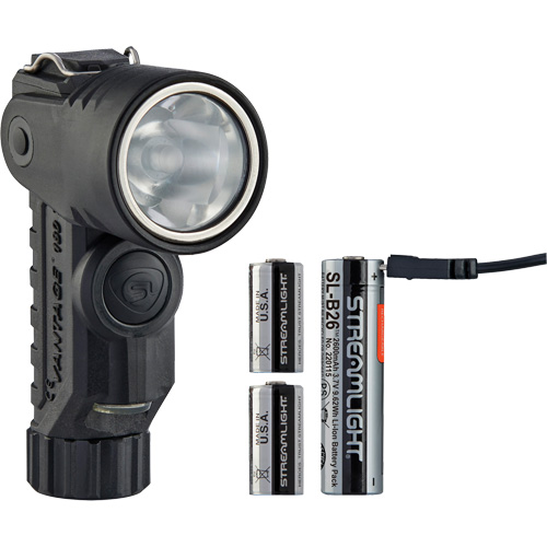 Lame de poche &agrave; alimentation multiple &agrave; angle droit pour casque Vantage 180 X, DEL, Piles Rechargeable/CR123A, Polym&egrave;re de nylon Pryde Industrial Inc.