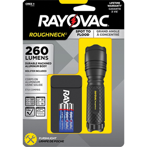 Tactical Spot-to-Flood Flashlight, LED, 320 Lumens, AAA Batteries Pryde Industrial Inc.