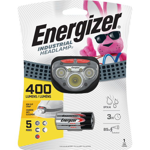 Vision HD+ Focus Headlight, LED, 400 Lumens, 3 Hrs. Run Time, AAA Batteries Pryde Industrial Inc.