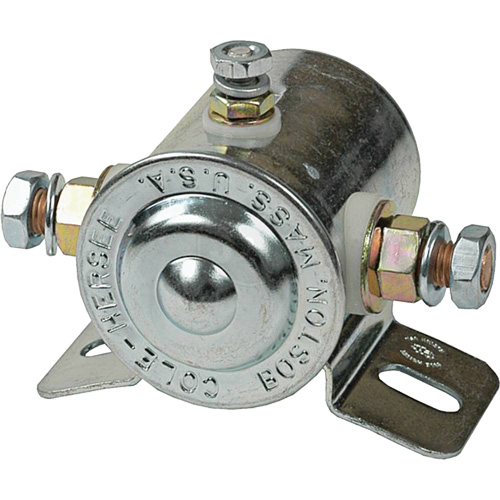 Grounded Continuous-Duty Solenoid Relay, Mini-Breaker, 12 V Pryde Industrial Inc.