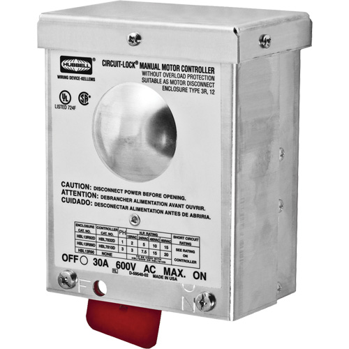 D&eacute;connexion d'interrupteur Circuit-Lock &agrave; boîtier NEMA 3R Pryde Industrial Inc.