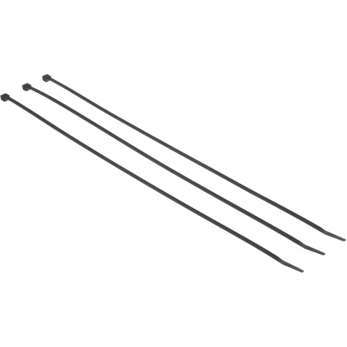 Steel Barb Cable Tie, 7-3/10" Long, 50 lbs. Tensile Strength, Black Pryde Industrial Inc.