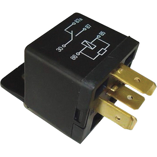 SPDT Mini Relay with Resistor, Plug, 40 Amps, 12 V Pryde Industrial Inc.