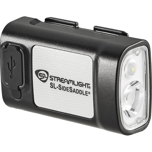 SL-SIDESADDLE&reg; USB Hardhat & Helmet Light, LED, 350/320/400 Lumens, 6.25/7/5 Hrs. Run Time, Rechargeable Batteries Pryde Industrial Inc.