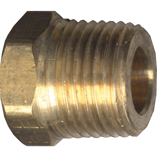 Hex Head Cored Plug, Pipe, 1/4" Dia., Brass Pryde Industrial Inc.