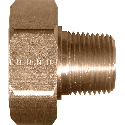 Swivel Connector, 1/2" Dia, Brass Pryde Industrial Inc.
