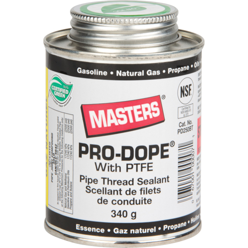 Pipe Thread Sealant, Brush Can, 250 ml, -129° C - 204° C/-200° F - 400° F Pryde Industrial Inc.
