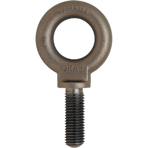Eye Bolt, 1-11/16" Dia., 2-1/4" L, Uncoated Natural Finish, 10600 lbs. (5.3 tons) Capacity Pryde Industrial Inc.