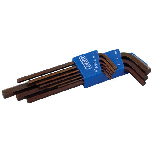Long Arm Hex Key Set, 9 Pcs., Metric Pryde Industrial Inc.