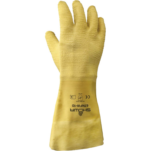 67NFW General Purpose Gloves, 10/Large, Rubber Latex Coating, Cotton Shell Pryde Industrial Inc.