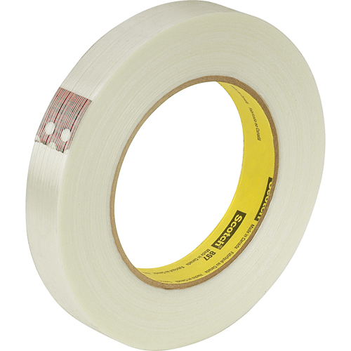 Scotch&reg; 897 Filament Tape, 5 mils Thick, 12 mm (47/100") x 55 m (180')  Pryde Industrial Inc.