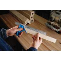 True Blue&reg; Combination Square, 12" L, 1/16" Graduations, Steel, Plain Pryde Industrial Inc.