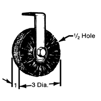 Brosses plates, rondes ou Roto Pryde Industrial Inc.