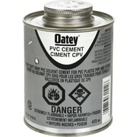PVC Heavy-Duty Cement, 473 ml, Brush-Top Can, Grey Pryde Industrial Inc.
