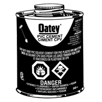 PVC Heavy-Duty Cement, 946 ml, Brush-Top Can, Grey Pryde Industrial Inc.