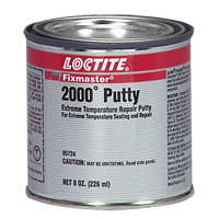 Fixmaster&reg; 2000° Putty, 8 oz., Cartridge, Silver Pryde Industrial Inc.