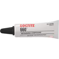 Compos&eacute; de retenue pour r&eacute;paration ajust&eacute; &agrave; la presse Quick Metal 660, 6 ml, Tube, Argent Pryde Industrial Inc.