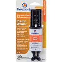 Plastic Welder Epoxy, 25 ml, Syringe, Two-Part, Off-White Pryde Industrial Inc.