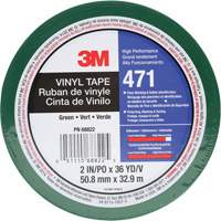 Ruban en vinyle 471, 50,8 mm (2") la x 32,9 m (108') lo, 5,2 mils, Vert Pryde Industrial Inc.