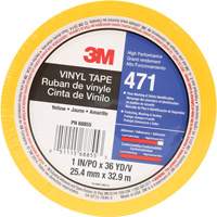 Ruban en vinyle 471, 25,4 mm (1") la x 32,9 m (108') lo, 5,2 mils, Jaune Pryde Industrial Inc.