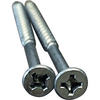 Phillips/Square Particle Board Screw, #8 x 3" L, Plain Pryde Industrial Inc.