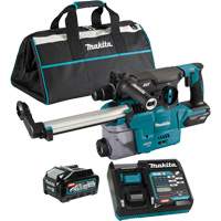 XGT Brushless Cordless SDS-Plus Rotary Hammer with DX10 Dust Extraction Attachment, 40 V, 1-3/16", 3 ft-lbs, 0-840 RPM Pryde Industrial Inc.