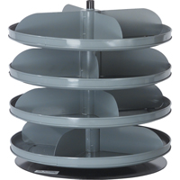 Rotabin&reg; Storage Units, 60 lbs. Capacity per Level, 4 Level, 18-1/2" H x 17" Dia. Pryde Industrial Inc.
