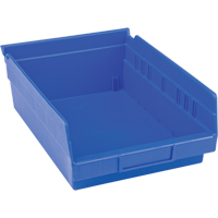Bacs pour tablette en plastique, 8-3/8" la x 4" H x 11-5/8" p, Bleu, Capacit&eacute; 15 lb Pryde Industrial Inc.