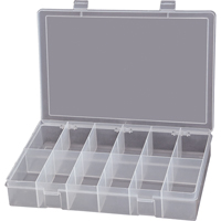 Boîtes &agrave; compartiments compactes en polypropyl&egrave;ne, 13-1/8" la x 9" p x 2-5/16" h, 12 compartiments Pryde Industrial Inc.