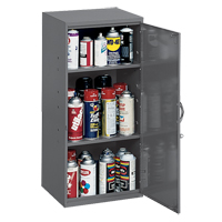 Armoires utilitaires, Acier, 2 Tablettes, 30" h x 13-3/4" la x 12-3/4" P, Gris Pryde Industrial Inc.