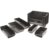 Recycled Shelf Bins, 4-1/8" W x 11-5/8" D x 4" H, 30 lbs. Capacity Pryde Industrial Inc.