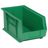 Ultra Stack & Hang Bin, 8-1/4" W x 7" H x 14-3/4" D, Green Pryde Industrial Inc.
