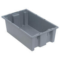 Contenants Stack & Nest, 6" x 18" x 11", Gris Pryde Industrial Inc.