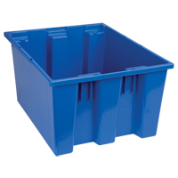 Contenants Stack & Nest, 10" x 19,5" x 15,5", Bleu Pryde Industrial Inc.