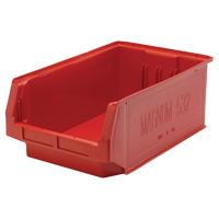 Giant Stacking Containers, 12.375" W x 19.75" D x 7.875" H, Red Pryde Industrial Inc.