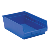 Bacs de rangement pour tablettes, 8-3/8" la x 4" H x 11-5/8" p, Bleu, Capacit&eacute; 30 lb Pryde Industrial Inc.