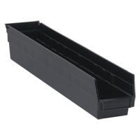 Bac pour &eacute;tag&egrave;re &eacute;conomique, 4-1/8" la, 4" h x 23-5/8" p, Noir Pryde Industrial Inc.
