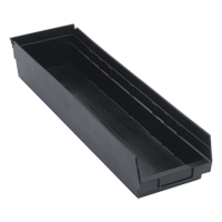 Bac pour &eacute;tag&egrave;re &eacute;conomique, 6-5/8" la, 4" h x 23-5/8" p, Noir Pryde Industrial Inc.