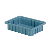 Contenants Divider Box, Poly&eacute;thyl&egrave;ne, 10,8" la x 8,3" p x 2,5" h, Bleu p&acirc;le Pryde Industrial Inc.