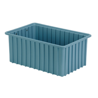 Contenants Divider Box, Poly&eacute;thyl&egrave;ne, 16,5" la x 10,9" p x 7" h, Bleu p&acirc;le Pryde Industrial Inc.