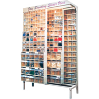 SYST&egrave;ME COULISSANT A/56BACS16"PX74"HX48"LA, 48" la x 18" p x 77" h, 56 bacs Pryde Industrial Inc.