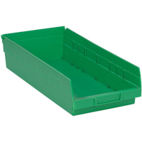 Bacs pour tablette, 8-1/8" la x 4" H x 17-7/8" p, Vert, Capacit&eacute; 40 lb Pryde Industrial Inc.