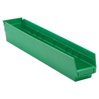 Bac pour &eacute;tag&egrave;re &eacute;conomique, 4-1/8" la, 4" h x 23-5/8" p, Vert Pryde Industrial Inc.