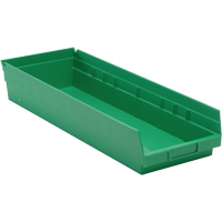 Bacs pour tablette, 8-3/8" la x 4" H x 23-5/8" p, Vert, Capacit&eacute; 50 lb Pryde Industrial Inc.