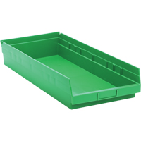 Bacs pour tablette, 11-1/8" la x 4" H x 23-5/8" p, Vert, Capacit&eacute; 50 lb Pryde Industrial Inc.