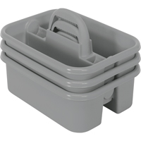 BOITE RANGEMENT,OUTILS,18 1/4X13 3/4X8 3/4,GRIS, 8-3/4" x 13-3/8" x 13-3/8", Gris Pryde Industrial Inc.