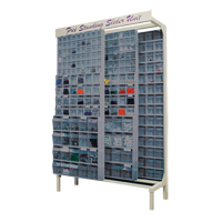 Syst&egrave;me de stockage &agrave; glissi&egrave;re &agrave; bacs basculants autonome, 48" la x 18" p x 77" h, 112 tiroirs Pryde Industrial Inc.